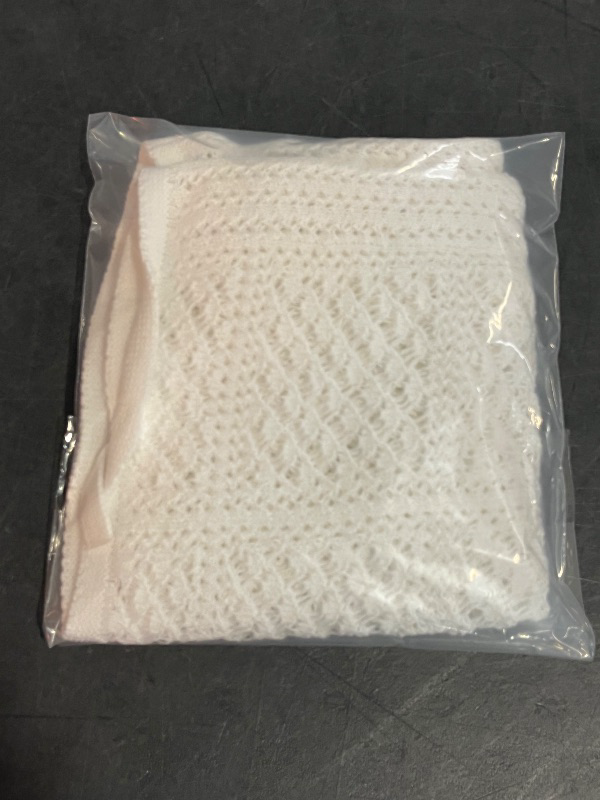 Photo 1 of (M) Women's Openwork Sweater Tank - Universal Thread™ White M
