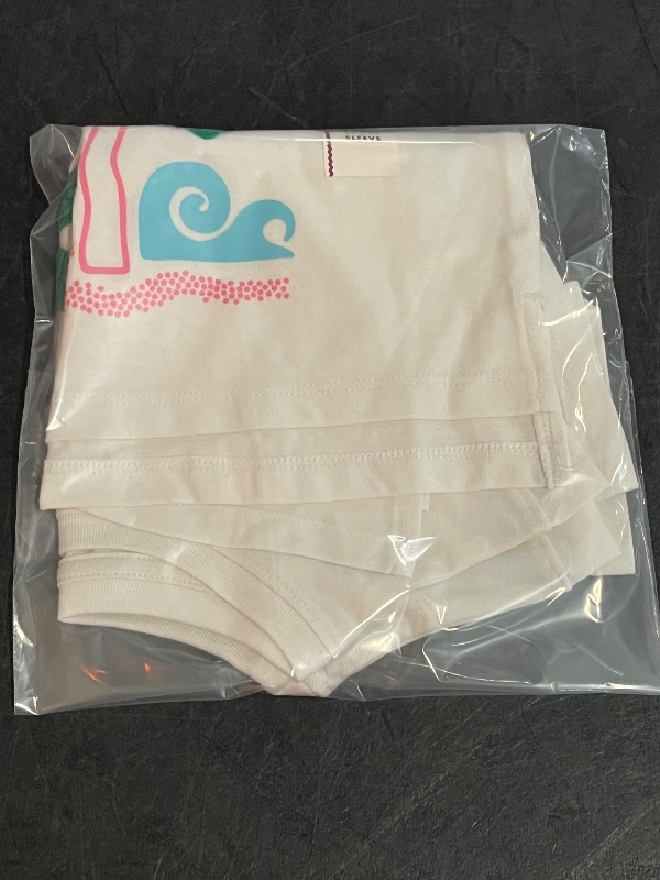 Photo 1 of 3T Toddler Girls' Boxy Short Sleeve Palm Tree Graphic T-Shirt - Cat & Jack™ Cream 3T
