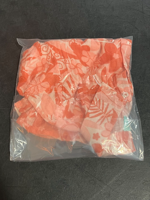 View 3 of (S) Girls' Moana Gauze Cabana Top - Orange S
