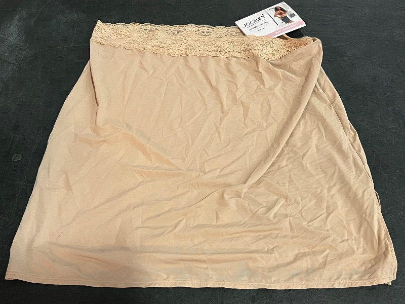 Photo 1 of (L) Jockey Generation™ Women's Ultralight Smoothing Half Slips - Beige L: Nylon Spandex Blend, Pull-on Style