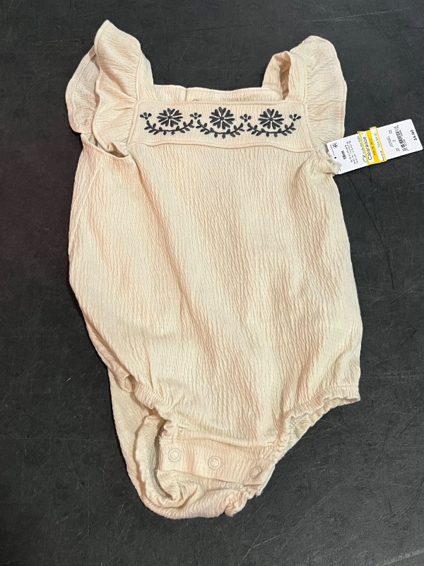 Photo 1 of 18M Carter's Just One You® Baby Girls' Romper with Embroidery - Black/Ivory 18M
