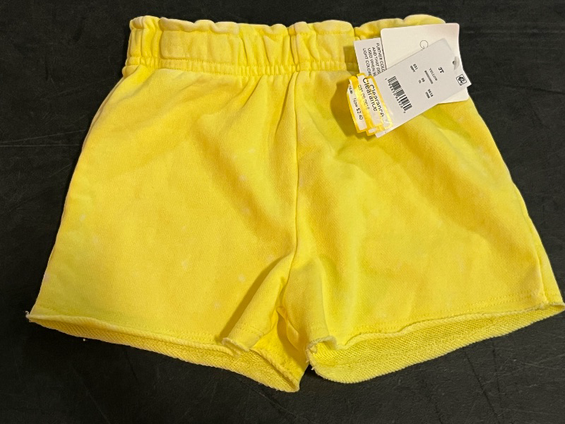Photo 1 of 3T Grayson Mini Toddler Girls' French Terry Shorts - Yellow 3T
