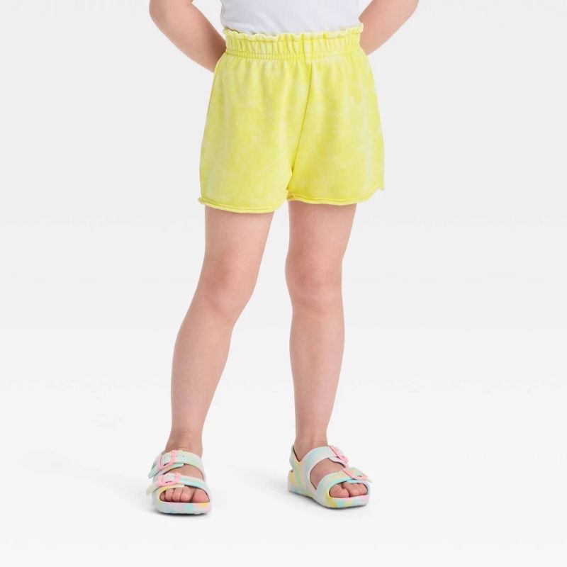 Photo 1 of 3T Grayson Mini Toddler Girls' French Terry Shorts - Yellow 3T
