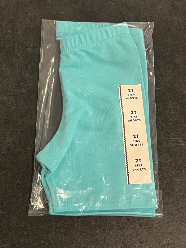 Photo 1 of 2T Toddler Girls' Bike Shorts - Cat & Jack™ Turquoise Blue 2T
