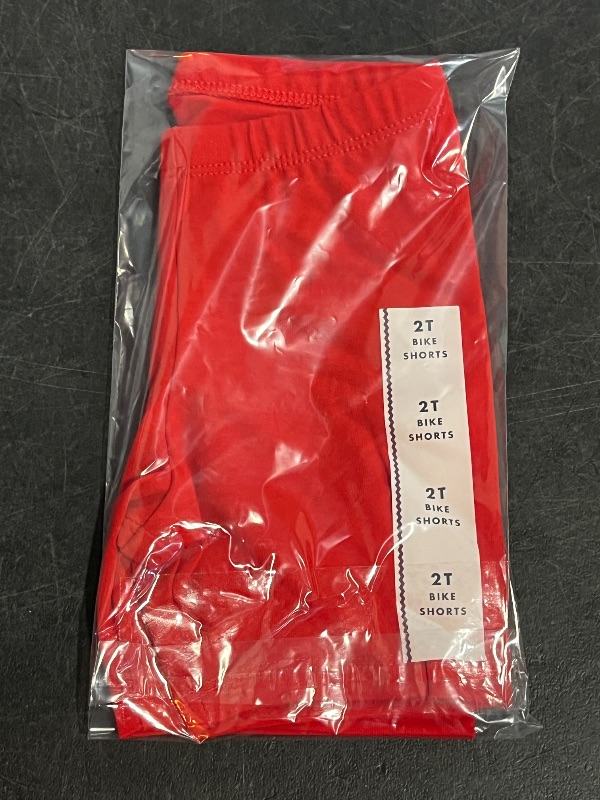 Photo 1 of 2T Toddler Girls' Bike Shorts - Cat & Jack™ Medium Red 2T

