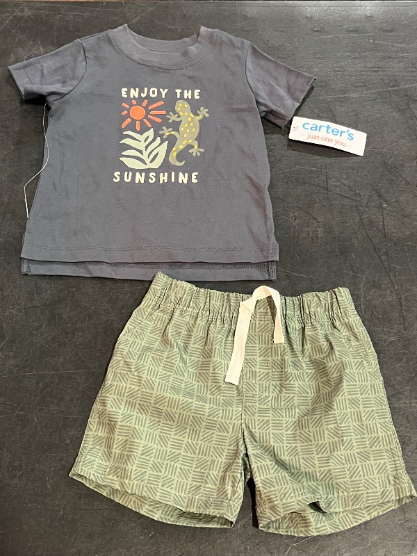 Photo 1 of 12M Toddler Girls' Bike Shorts - Cat & Jack™ Medium Red 2T
