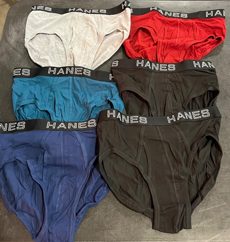 Photo 1 of (M) Hanes Premium Mens Stretch Classic Brief 6pk -Tagless, High Rise , Lightweight Fabric 