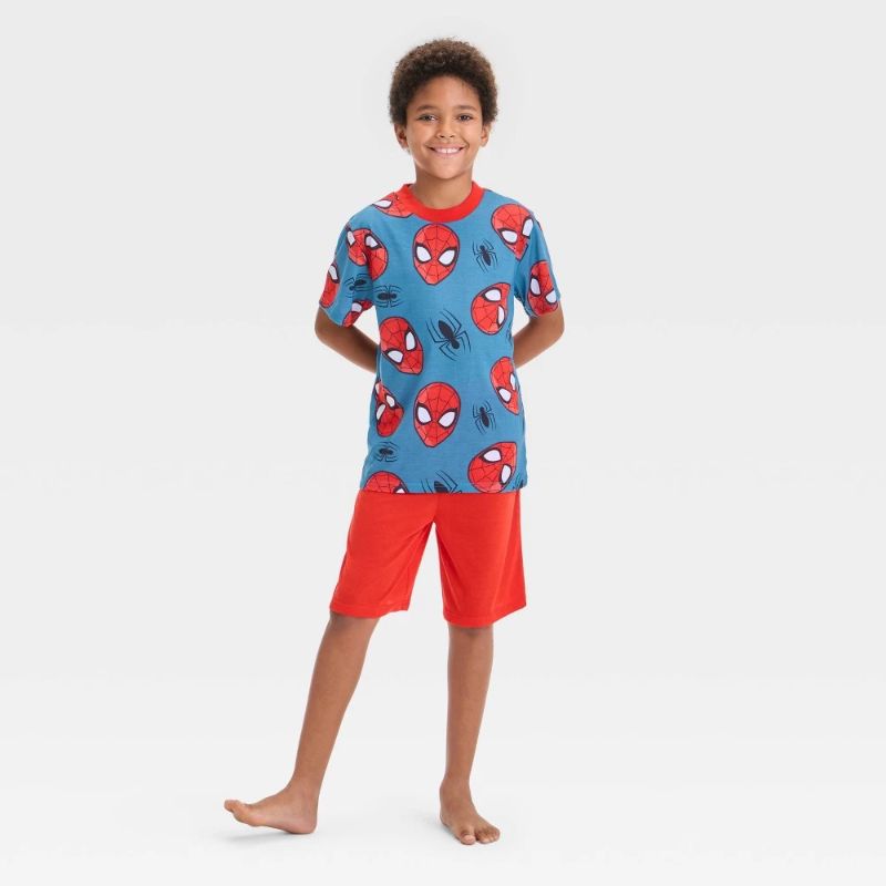 Photo 1 of (L) Boys' Spider-Man 2pc Short Sleeve Pajama Set - Red L
