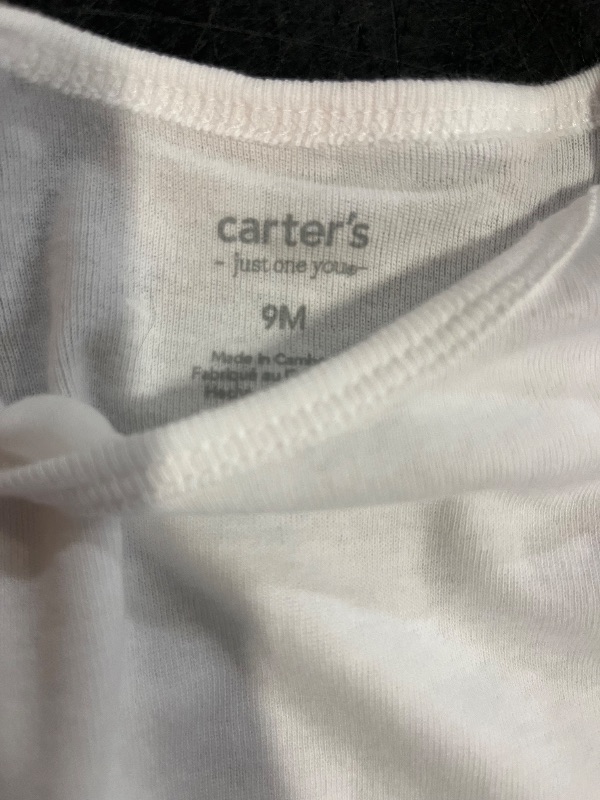 Photo 1 of 9M 4pk Carter Onsies, White