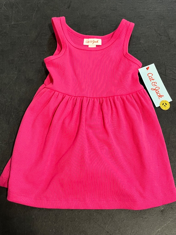 Photo 1 of 12M Toddler Girls' Ribbed Tank Dress - Cat & Jack™ Pink 12M