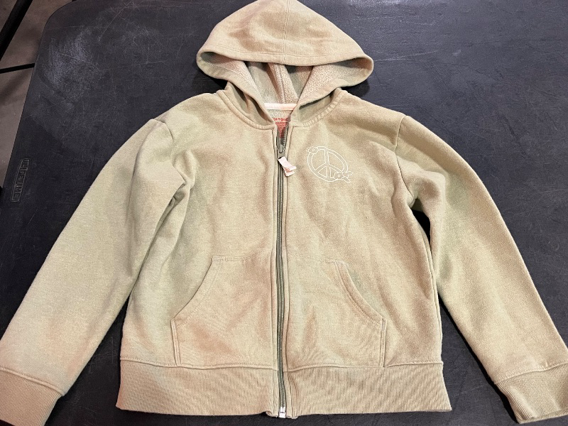 Photo 1 of (M) Girls Peace Zip Up Jacket- Cat&Jack, Green 