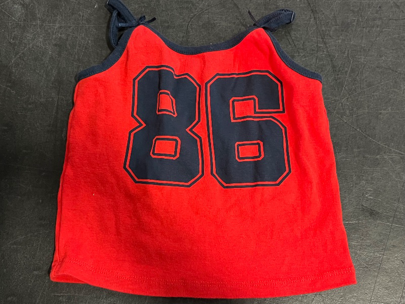 Photo 1 of (M) Girls Tank Top with "86" On The Front, Red 