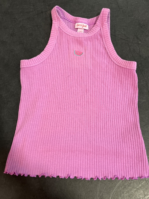 Photo 1 of (S) Girls Purple Tank Top with a Watermelon 