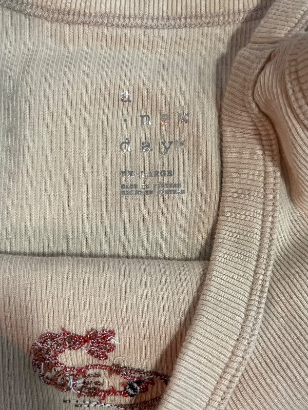 Photo 1 of (XXL) Womens A New Day High Neck Ribbed Tank Top in Tan and a  Icon
