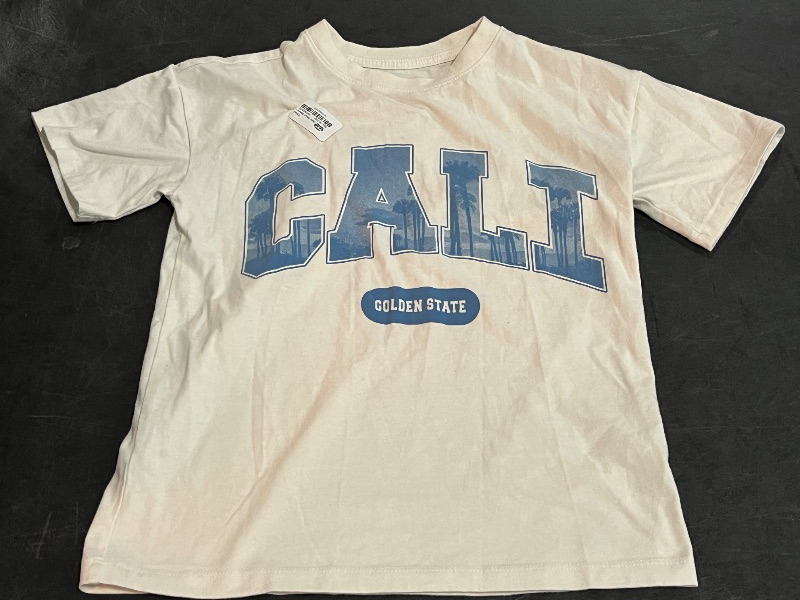 Photo 1 of (M) Girls Short Sleeve Oversized Cali Graphic T-Shirt - Cat&Jack 