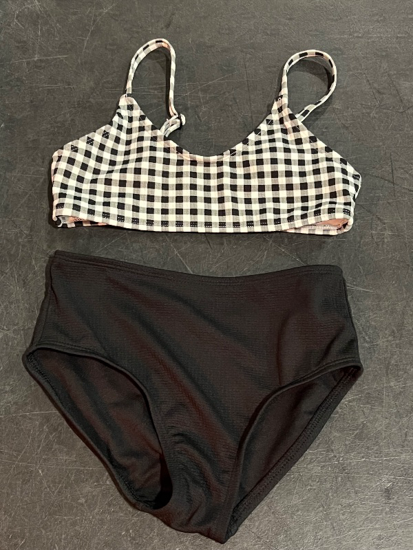 Photo 1 of (S) Girls Gingham Summer Bikini Set- Art Class, Black S 