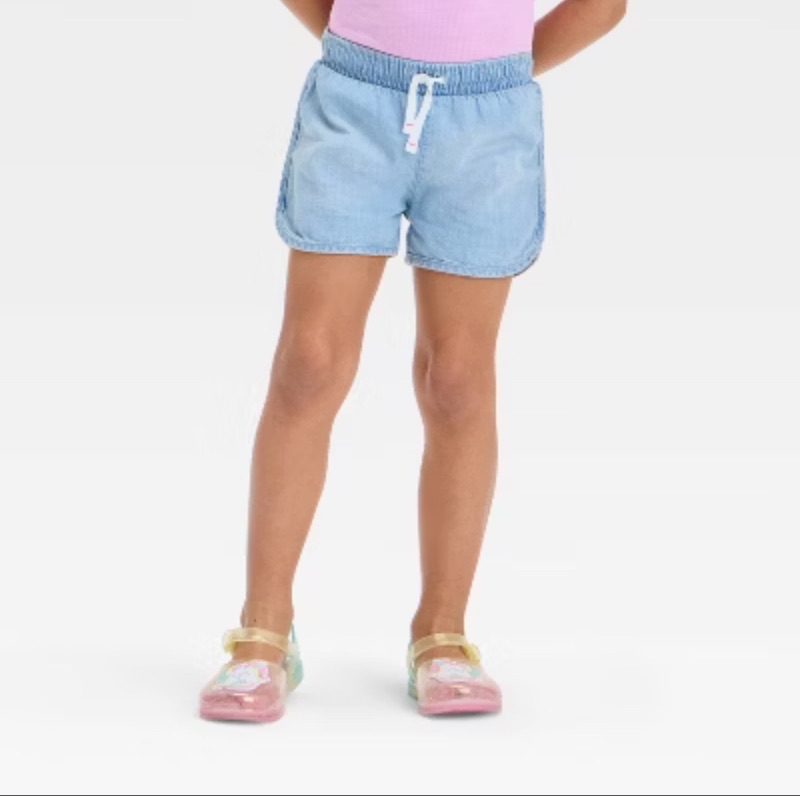 View 1 of 5T Toddler GIrls Denim Shorts Cat& Jack 5T