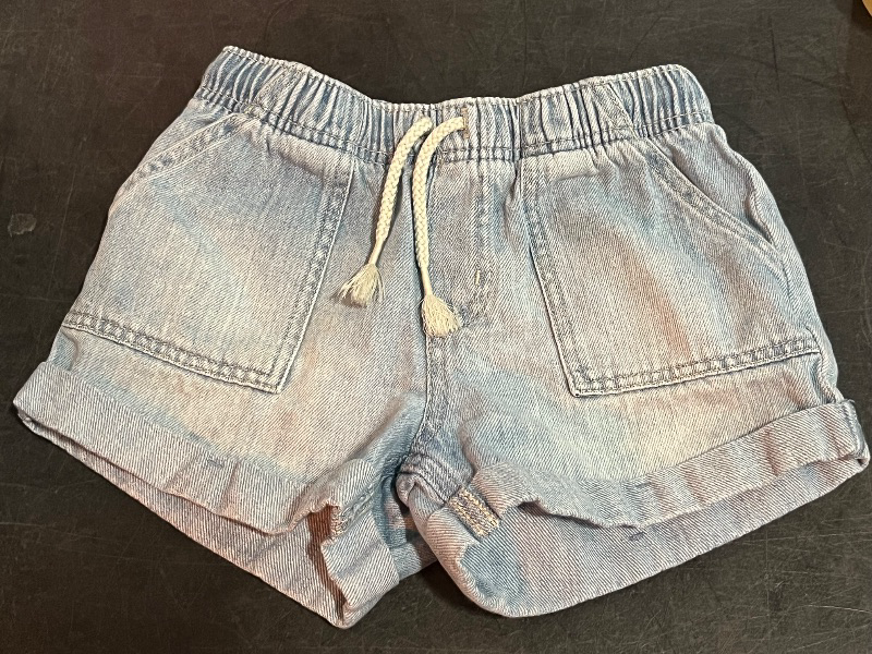 View 2 of (S) Toddler Girls Denim Pull On Shorts - Cat&Jack Light Wash, S 
