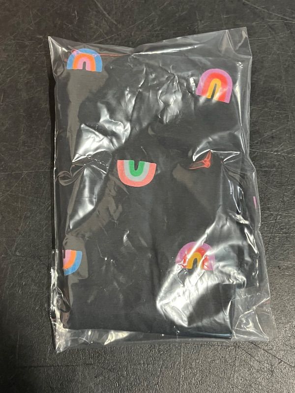 View 3 of 4T Cat&Jack Dark Grey Leggings With Rainbow Accents
