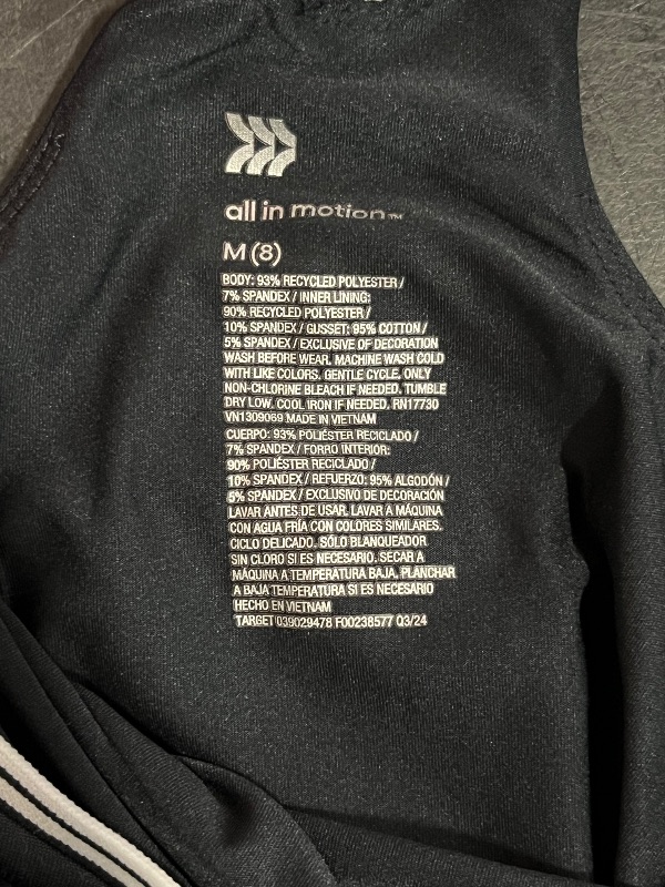 Photo 1 of (M) All in Motion Womens Tennis Outfit , Black M 