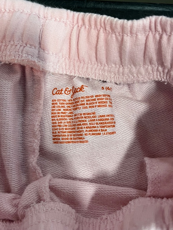 Photo 1 of (S) Girls Pink Flare Sweatpants- Cat&Jack- Pink S 