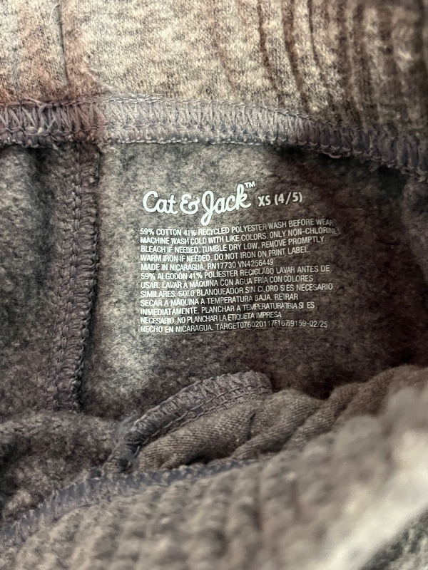 Photo 1 of (XS) Boys Pull On Fleece Sweatpants - Cat&Jack, Grey XS 