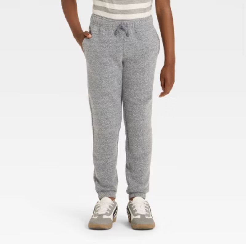 Photo 1 of (XS) Boys Pull On Fleece Sweatpants - Cat&Jack, Grey XS 