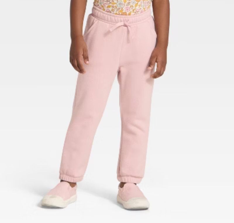 Photo 1 of (XS) Girls Pink Flare Sweatpants- Cat&Jack- Pink XS
