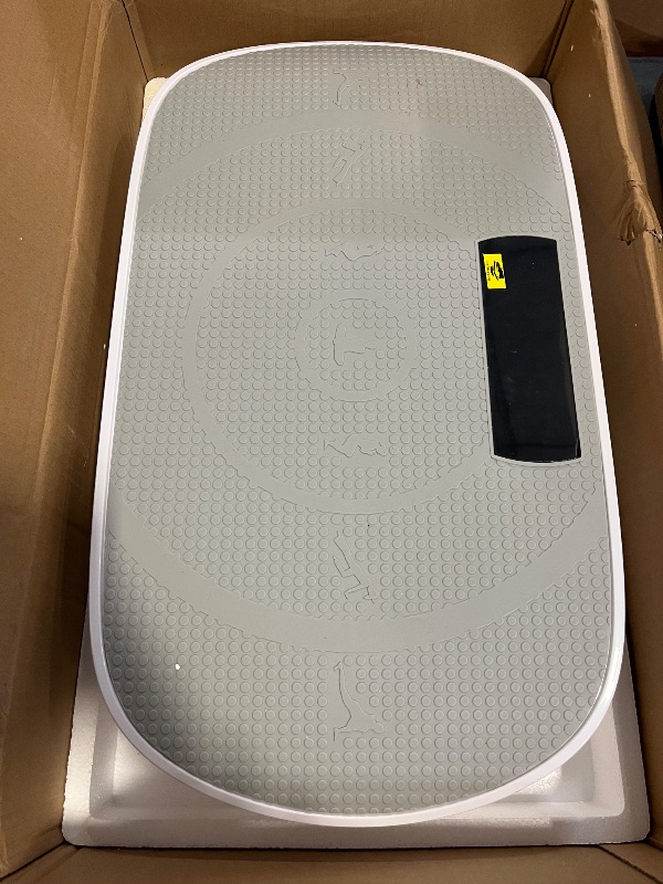 Photo 1 of MERACH Vibration Plate Exercise Machine, Curved Vibration Plate for Lymphatic Drainage Weight Loss, Vibrating Plate with Real-Time Calorie Tracking on LED Display, Workout Equipment for Home Women Men