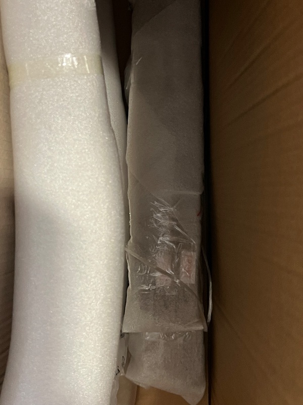 Photo 1 of Ealson Mid Century Modern Dining Chairs Set of 2 High Back Padded Parson Chairs with Wood Legs and Nailhead Trim in Linen Brown Stripe
