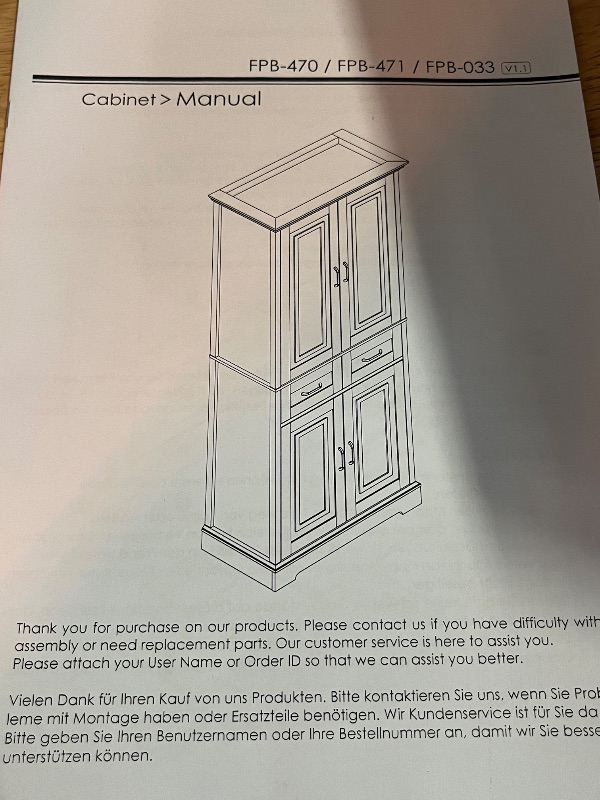 Photo 1 of * Different Color**
JIVOIT 72.5" H Storage Cabinet with Adjustable Shelf, 2 Drawers with Slide Rails, Wood Bathroom Cabinet with Multi-Functional Storage Space for Kitchen Bathroom Dining Room Living Room