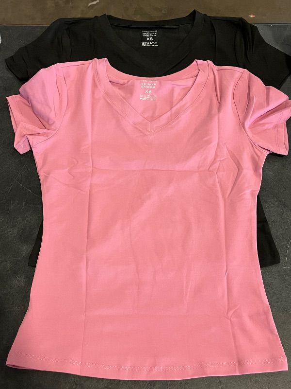Photo 1 of (XS) VELISDE Women's 3 Pack Short Sleeve Shirts Basic Slim Fit Crop Tops Going Out Tops 2025 Spring Summer Tight Tees Y2k
