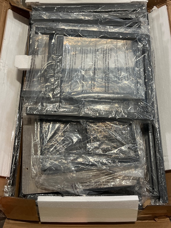 Photo 1 of Coffee Table Set of 3, Industrial Coffee Table with 2 Square End Side Tables, Modern Living Room Table Set, with Metal Frame, for Apartment Home Office, Grey