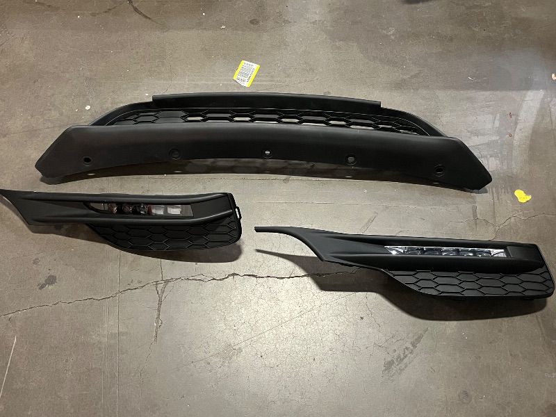 Photo 1 of KARPAL Front Bumper Grille Upper and Lower Grill Kit with LED Fog Lamp Fit for 2016 2017 Honda Accord Sedan
