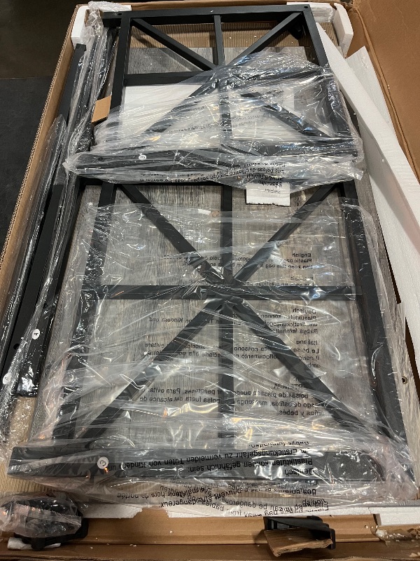 Photo 1 of GreenForest Coffee Table for Living Room with Round Corners Farmhouse Style Center Table with Storage Shelf 39 Inch Space Saving Easy Assembly Gray Wash | for Living Room, Farmhouse Style, Space Saving, Easy Assembly
