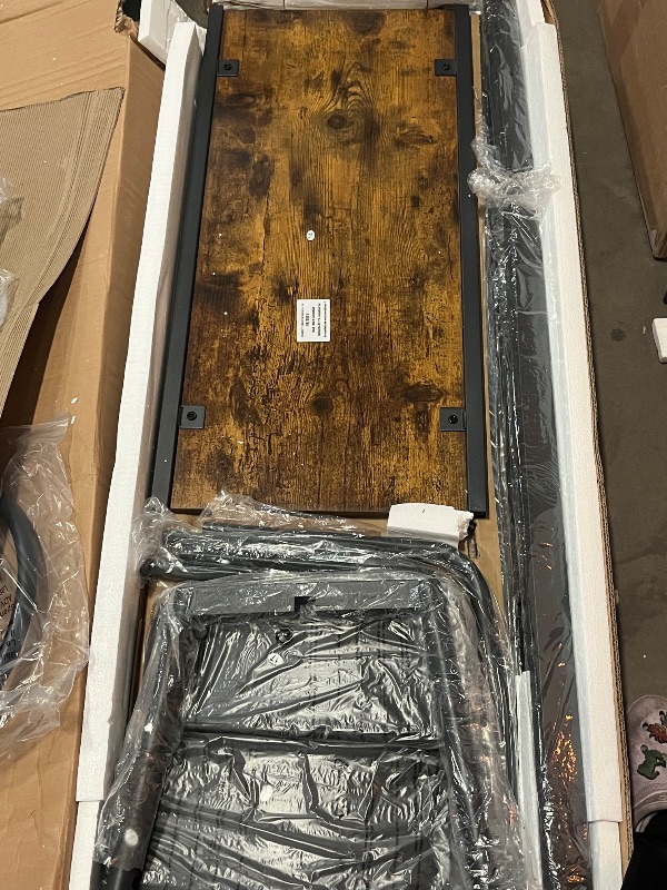 Photo 1 of Recaceik 3 Piece Bar Dining Table Set, Modern Bar Table and Stools for 2, Kitchen Counter Height Dining Table Set with 4 Storage, Breakfast Nook Set Pub Table with Backrest
