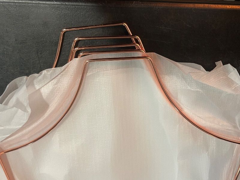View 6 of Arekuaei Full Body Wire Metal Shape Swimwear Hangers for Bikini Display -10 of Pack (Rose Gold/Gold)