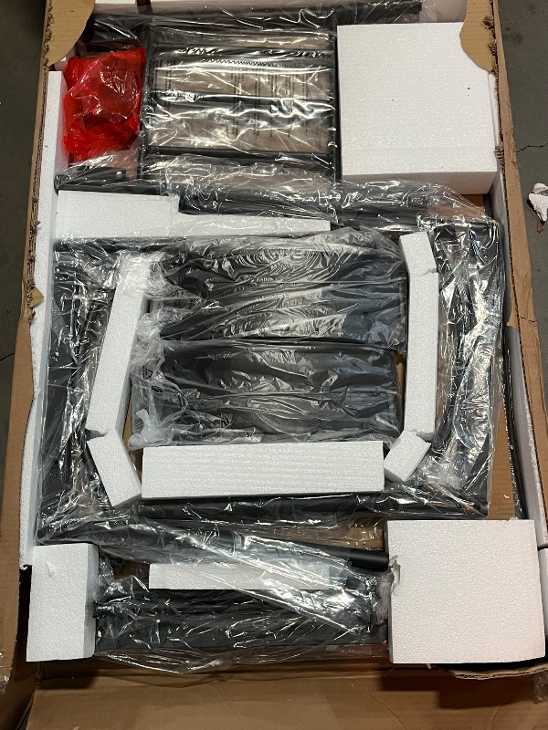 Photo 1 of AWQM 3 Piece Dining Table Set for 2, Small Industrial Kitchen Table and 2 Chairs, Breakfast Dining Table Set, Kitchen Table Set for Dining Room, Living Room, Apartment, Small Space, White Black