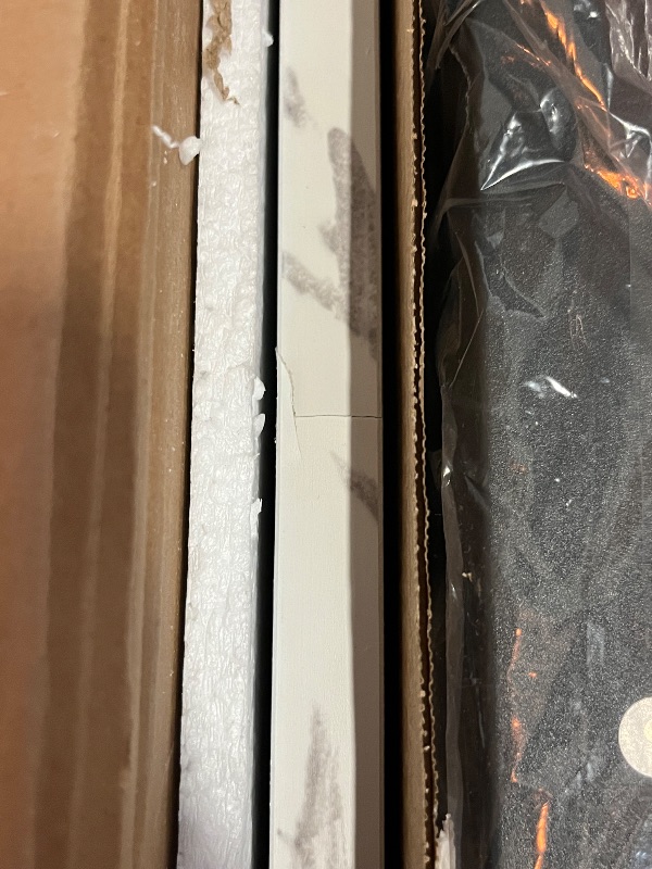 Photo 1 of AWQM 3 Piece Dining Table Set for 2, Small Industrial Kitchen Table and 2 Chairs, Breakfast Dining Table Set, Kitchen Table Set for Dining Room, Living Room, Apartment, Small Space, White Black