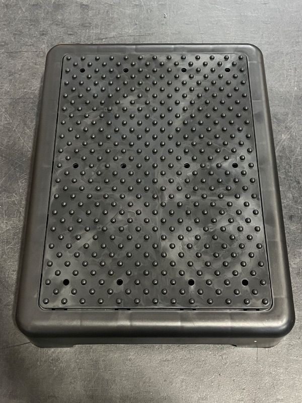 Photo 1 of HBTower Mobility Step Stool for Adults & Seniors - Non-Slip Platform Indoor and Outdoor, Portable Riser, Safety Step for Car, Bedside, Office, Shower, Stairs - Black
