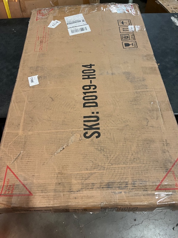 Photo 1 of AWQM Faux Marble Coffee Table for Living Room with Round Corners,2 Tier Living Room Table with Storage Shelf,Rectangular Coffee Table Center Table for Small Spaces,White