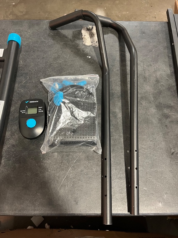 Photo 1 of MERACH Stair Stepper for Home Gym Exercise, New Version Stairmaster for Full-Body Workout, Compact Folding Stair Climber with Extended Step Range, Adjustable Handlebar/Pedal
