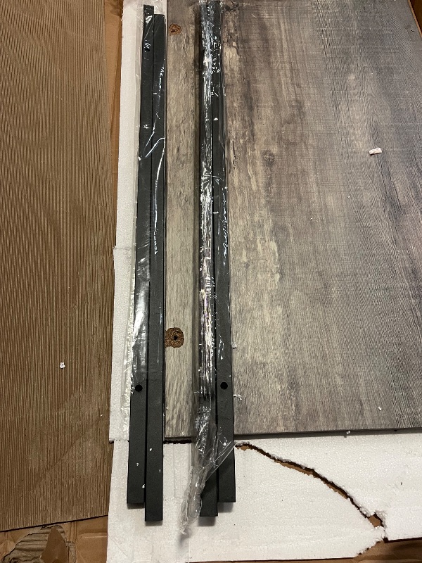 Photo 1 of AWQM Gray Coffee Table for Living Room with Round Corners, 2 Tier Living Room Table with Storage Shelf,Rectangular Coffee Table Center Table for Small Spaces,Easy Assembly