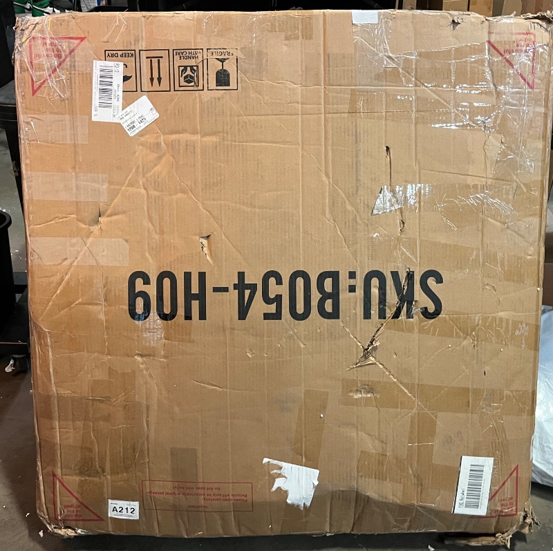 Photo 1 of HOMCOM 5-Piece Counter Height Bar Table with Space-Saving Design, Square Kitchen Table and Chairs Set with Footrest, Metal Legs, Industrial Dining Table Set for 4, Gray