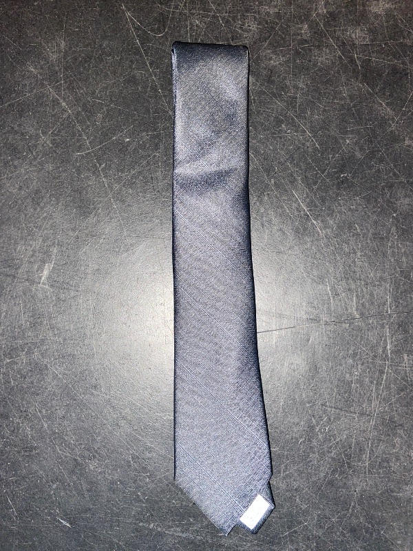 Photo 1 of Goodfellow & Co Men's Plaid Neck Tie, One Size - Dark Gray
