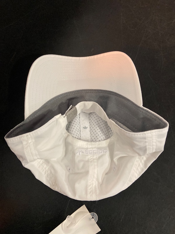Photo 1 of One Size Adidas Hat Adult White Adjustable Strap Back Baseball Cap