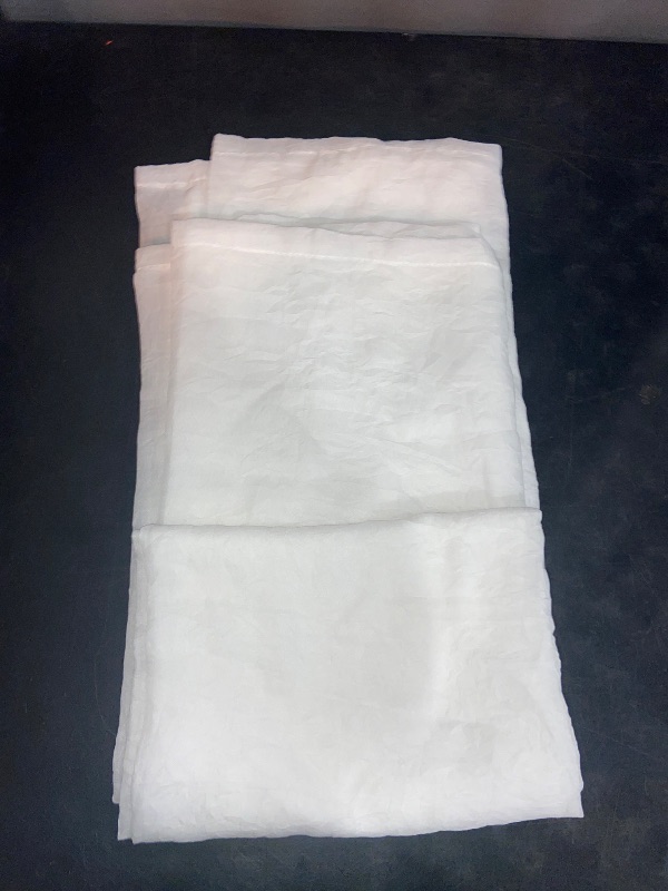 Photo 1 of 54"x95" No. 918 Light Filtering Semi-Sheer Amalfi Rod Pocket Curtain Panel Taupe: Linen Curtain Panel, Transitional Style
