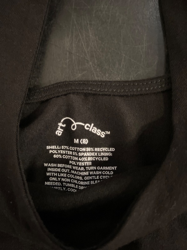 Photo 1 of (Size M 8) Girls' Square Neck Tank Top - Art Class™ Black M: Slim Fit, Sleeveless, Midweight Jersey