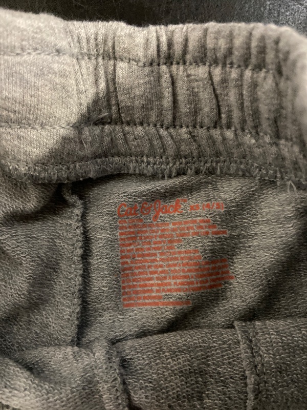 Photo 1 of (Size XS) Girls' Knit Pull-on Shorts - Cat & Jack™ Heather Gray XS: Midweight French Terry, Side Pocket