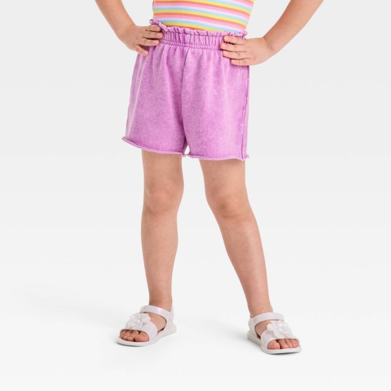 Photo 1 of (Size 2T) Grayson Mini Toddler Girls' French Terry Shorts - Purple 2T